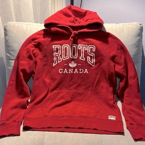 ROOTS CANADA Red Hoodie-SO CUTE Size Medium